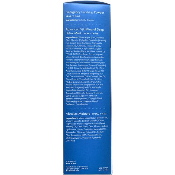 Bioelements VitaMineral Deep Detox Set of 6 Complete Pro-Grade Facials NEW - Picture 7 of 7